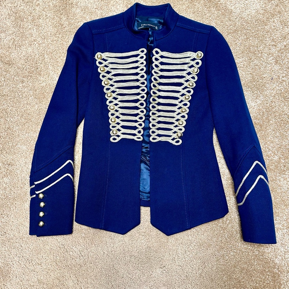 Women's Blue Military Style Jacket